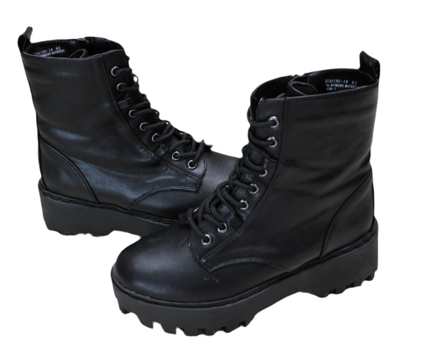 靴 black boots opium swag 43 REGENT tar-black lace up boots | untamed street – UNTAMED STREET