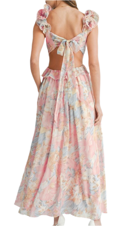 Florida Floral Maxi Dress - Diva Dolls Boutique