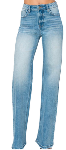 Haven High Rise Straight Leg Jeans - Diva Dolls Boutique