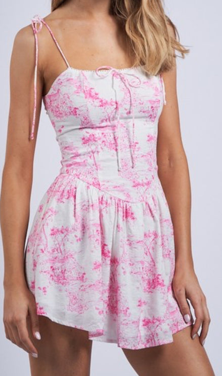 Sunset Stroll Floral Dress - Diva Dolls Boutique