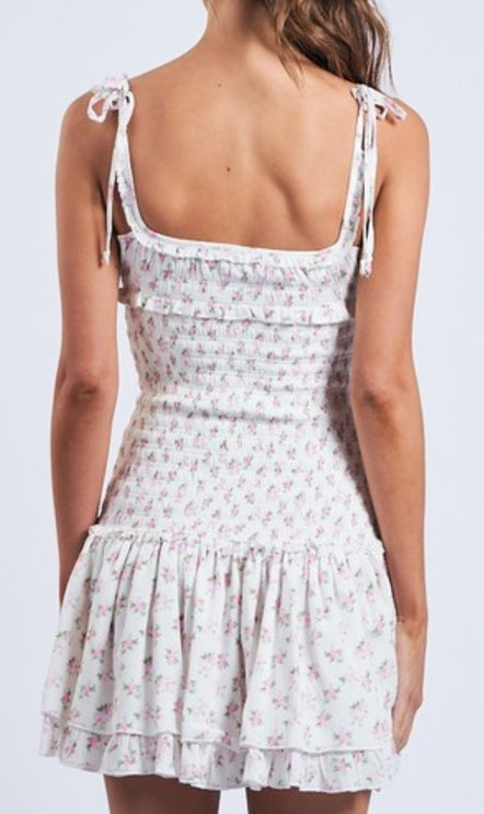 Fancy Floral Dress - Diva Dolls Boutique