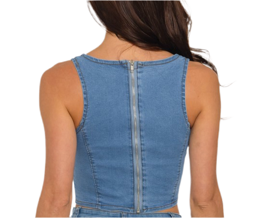 Dazed N Denim Top