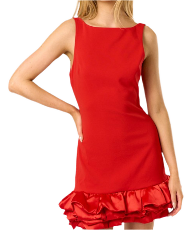 Slay N Sleeveless Bubble Dress - Diva Dolls Boutique