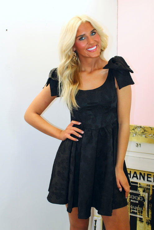 Beth Black Dress - Diva Dolls Boutique