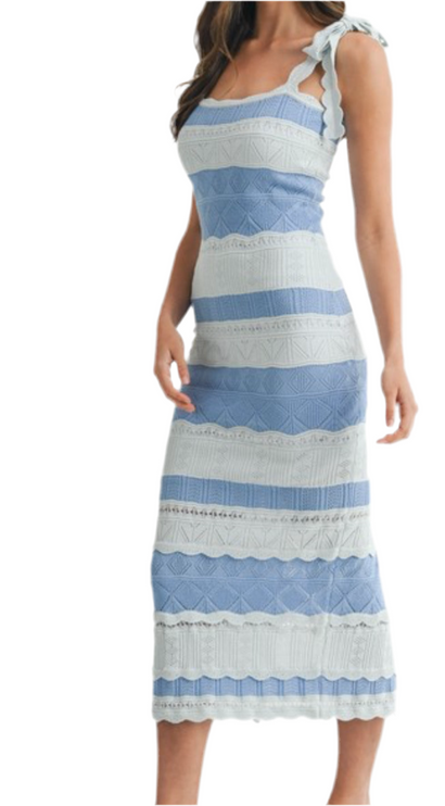 Mia Stripe Knit Maxi Dress
