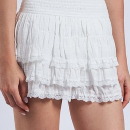 Flirt Factor Ruffle Skort - Diva Dolls Boutique
