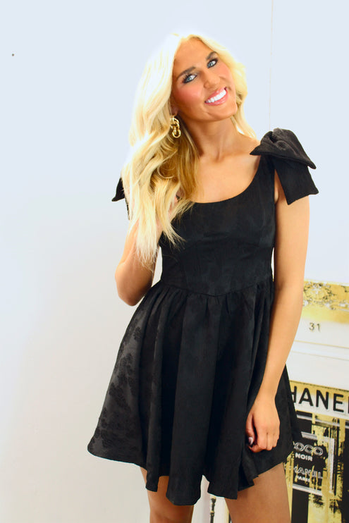 Beth Black Dress - Diva Dolls Boutique