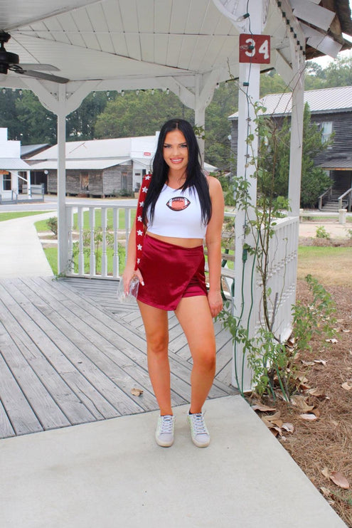 Fancy Football Fitted Top