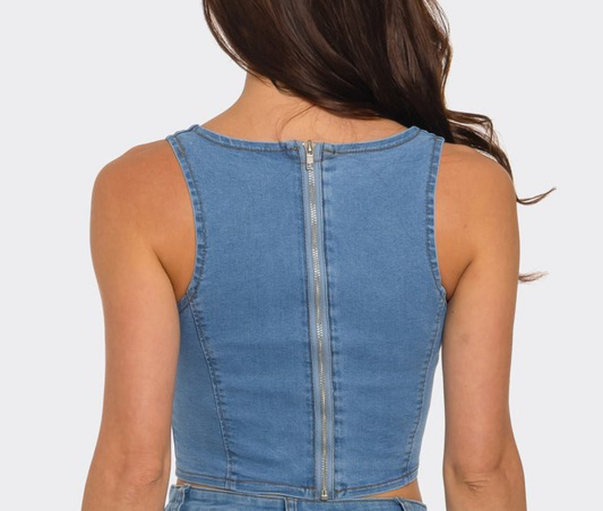 Dazed N Denim Top