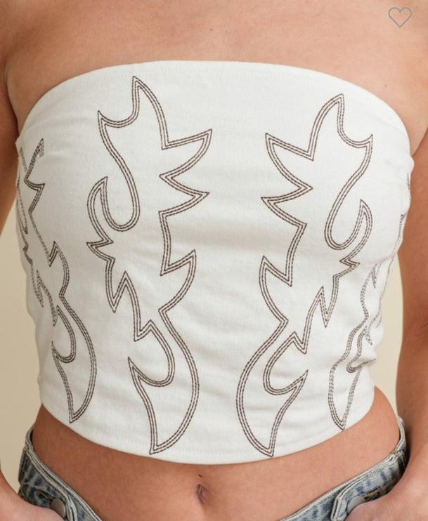 Music Fest Denim Top