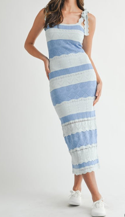 Mia Stripe Knit Maxi Dress