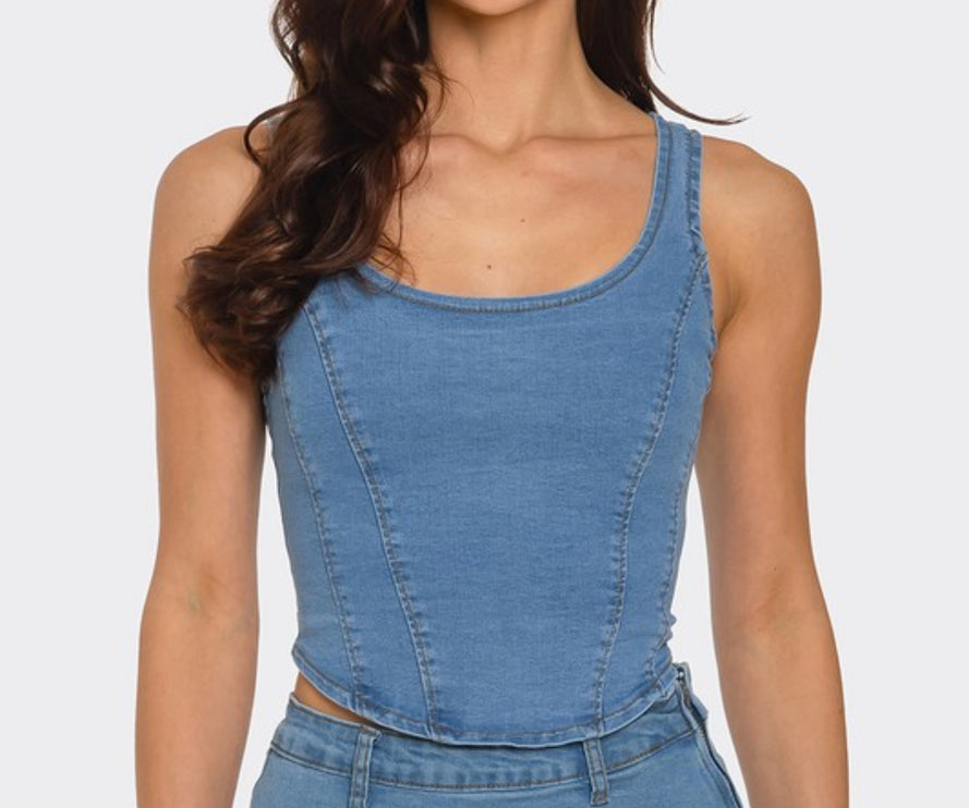 Dazed N Denim Top