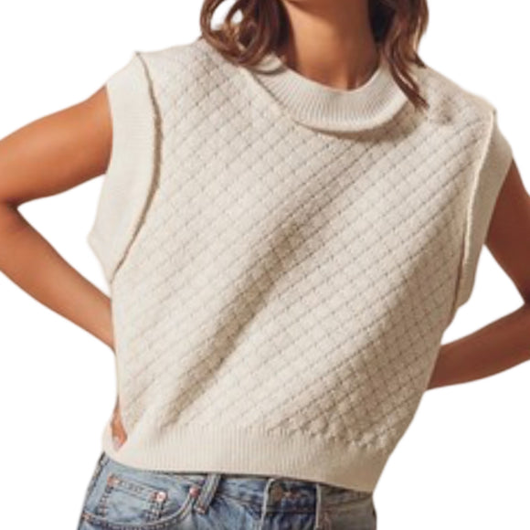 Marin Mock Neck Spring Sweater