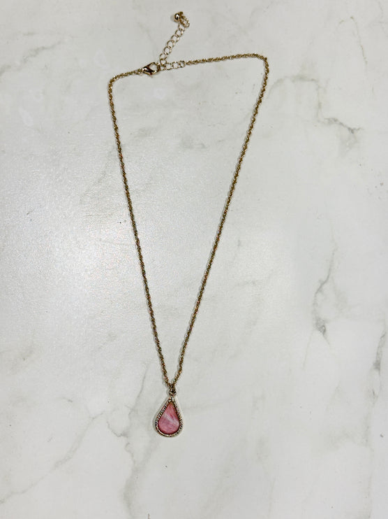Tear Drop Necklace - Diva Dolls Boutique