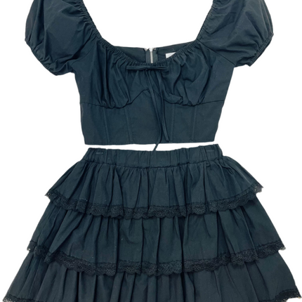 Ruffle Black Set