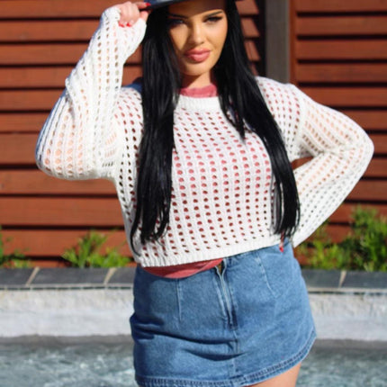 Vintage Denim Side Slit Skort