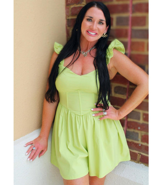 Watermelon- Corset Romper