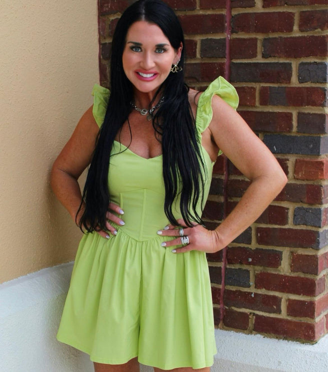 Watermelon- Corset Romper